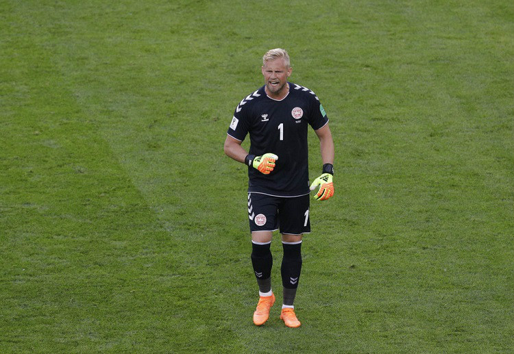 Kasper Schmeichel did his best brick wall impression against Peru in World Cup 2018