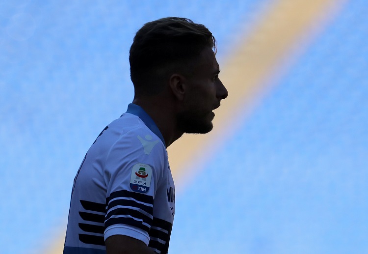 Ciro Immobile score Lazio's first goal vs Roma in Serie A