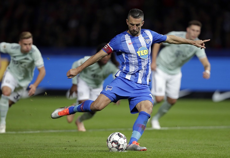 Captain Vedad Ibisevic scored his 32nd Bundesliga goal for Hertha Berlin