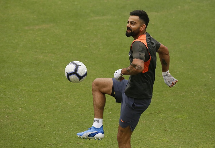 Virat Kohli plays football in training ahead of Guwahati ODI India vs West Indies