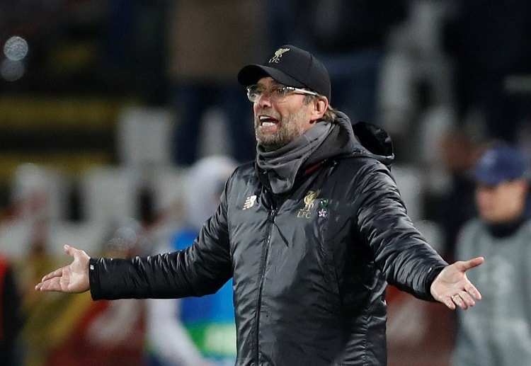 Jurgen Klopp looks disappointed with Liverpool's recent Champions League defeat against Red Star Belgrade