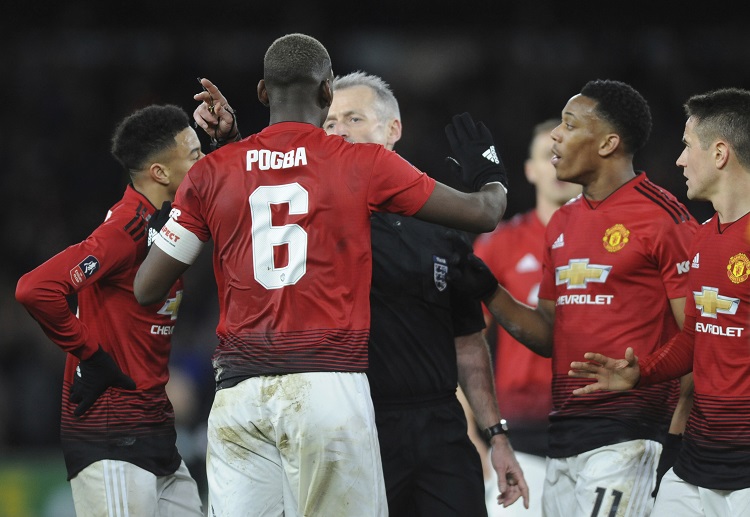 Paul Pogba fails to score during Manchester United's FA Cup clash with Wolverhampton Wanderers