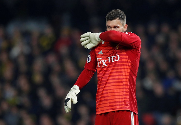 Watford goalkeeper Ben Foster clanger cause Pierre-Emerick Aubameyang opportunity for goal in Premier League home clash against Arsenal 