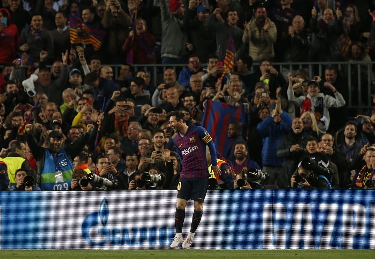 Lionel Messi hits two goals to send Barcelona to the Champions League semi-final stage