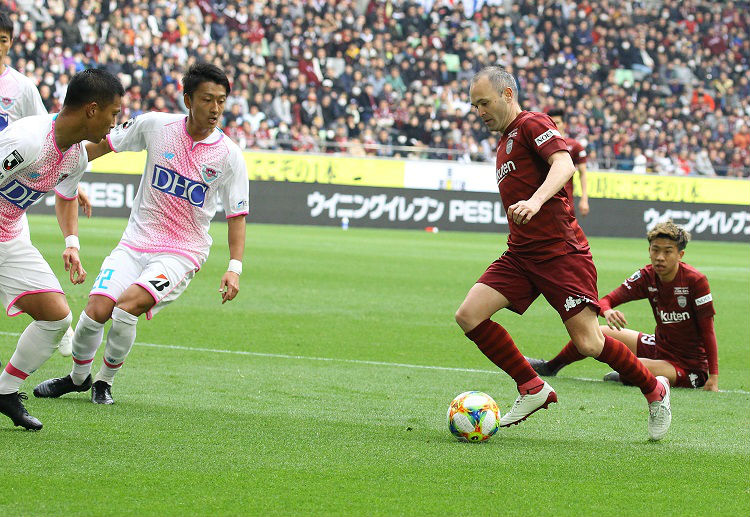 Vissel captain Andres Iniesta struggling to perform in J-League