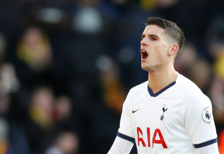 Erik Lamela almost scored for Tottenham Hotspur during their game vs Watford in Premier League