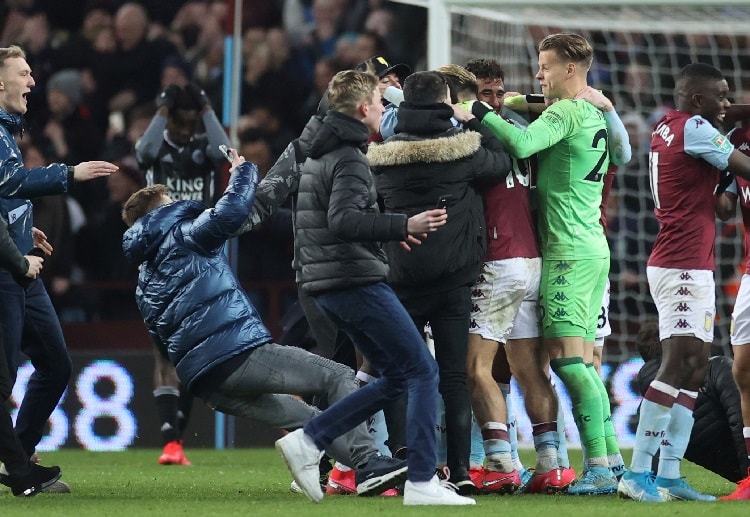 Orjan Nyland made crucial saves in order to keep Aston Villa's EFL Cup hopes alive