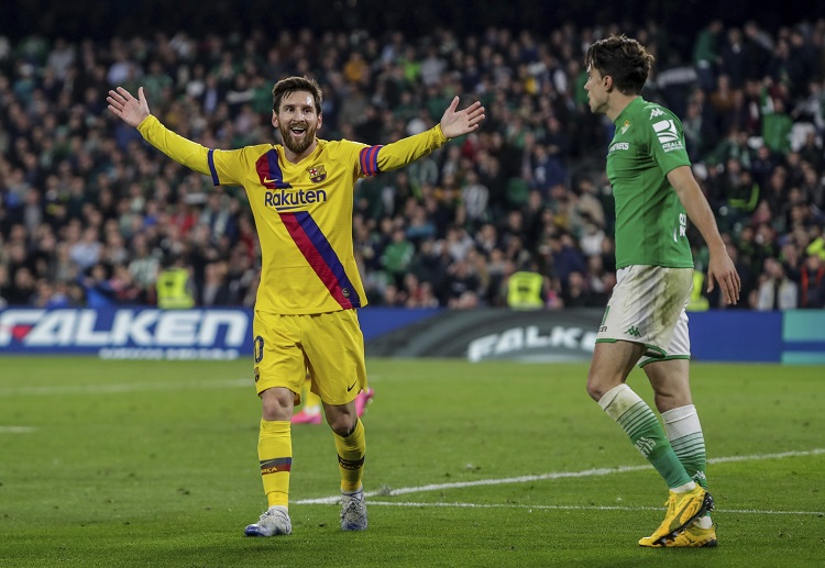 Leo Messi bail Barcelona last time out at Real Betis in La Liga