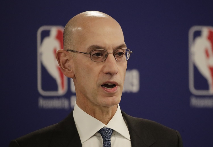 NBA Commissioner Adam Silver during the news conference