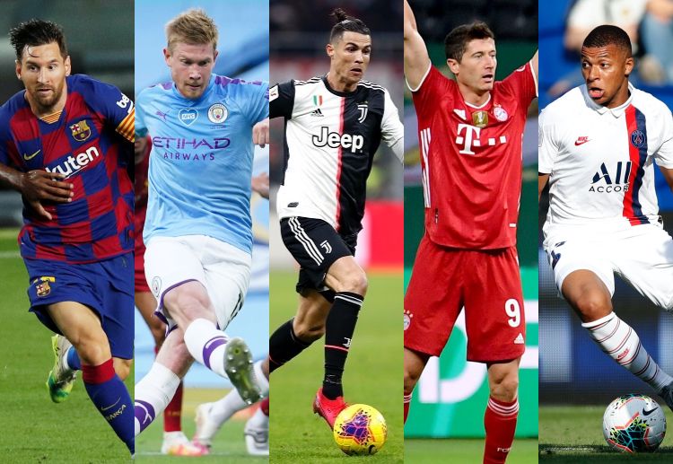 Highest-performing footballers capable of winning the 2020 Ballon d'Or