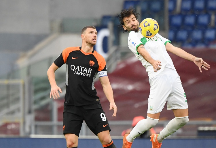 Tỉ số Serie A 2020 Roma 0-0 Sassuolo.