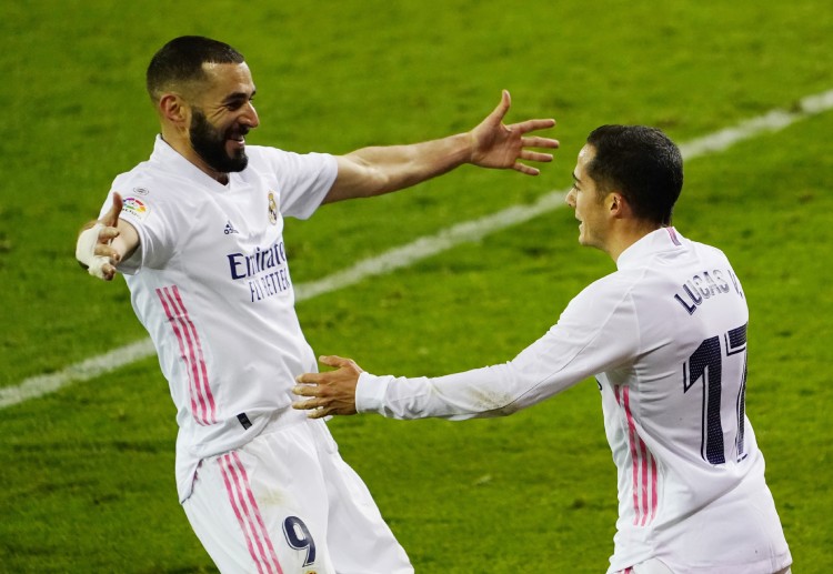 Karim Benzema will be aiming to score a goal as Real Madrid clash against Granada in La Liga