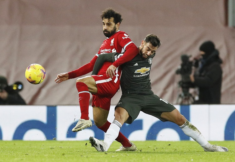 Liverpool's Mohamed Salah will go head-to-head with Manchester United's Bruno Fernandes in the FA Cup