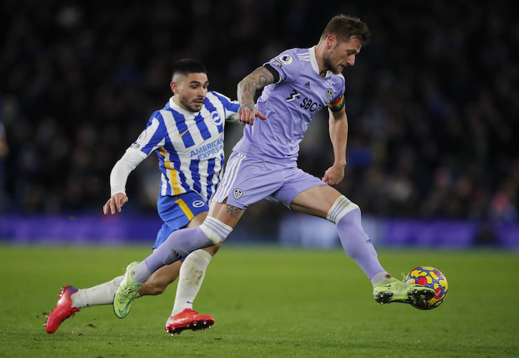 Neal Maupay is frustrated after Brighton & Hove Albion draws at 0-0 with Leeds United 