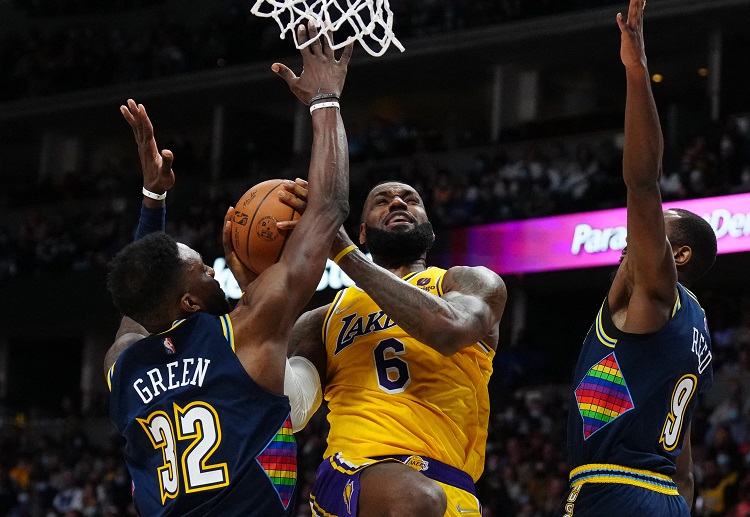 Tỉ số NBA 2022 Nuggets 133-96 Los Angeles Lakers.