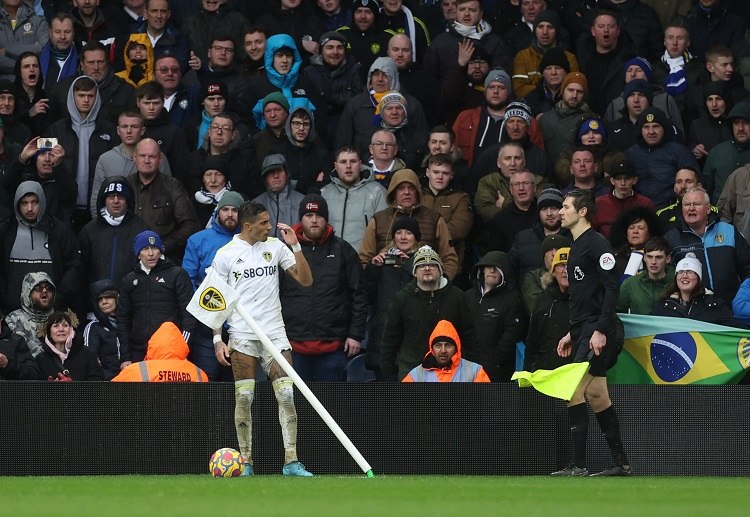 Raphinha will be with Leeds United to face Norwich City in the Premier League