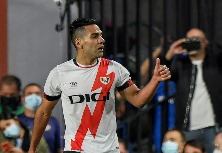 Rayo Vallecano's Radamel Falcao managed to score against Barcelona in La Liga last season