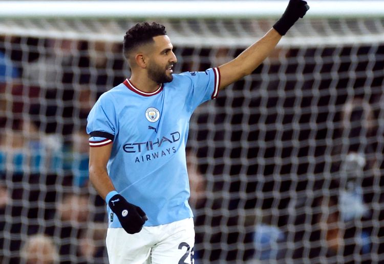 Riyad Mahrez bagged a brace in Manchester City's last EFL Cup match