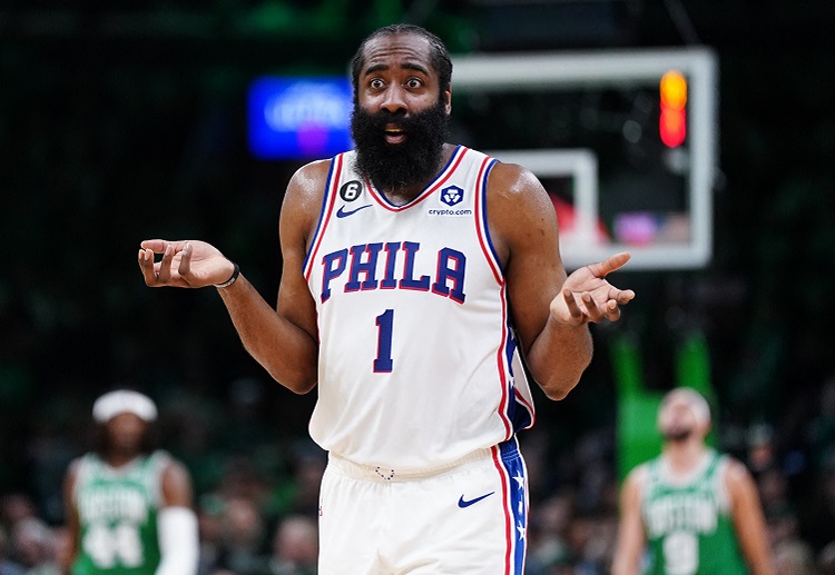 James Harden fails to save the 76ers from a defeat in Game 2 of their NBA playoffs vs the Celtics