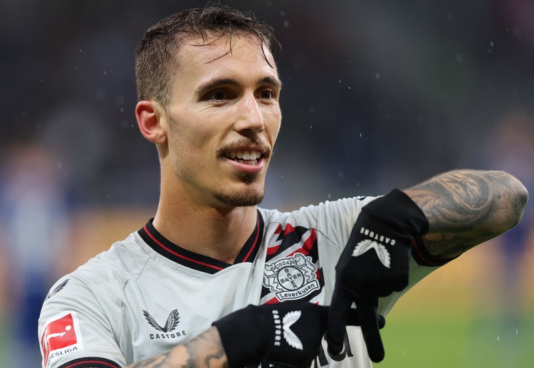 Alex Grimaldo has stepped up for Bayer Leverkusen in their 2-3 Bundesliga win over Hoffenheim