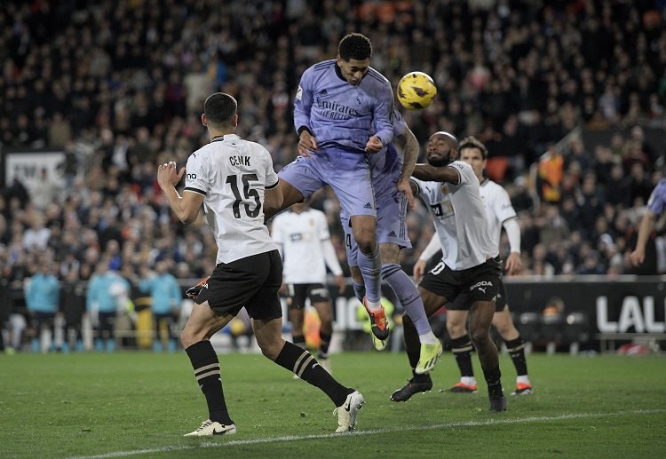 Champions League: Jude Bellingham was handed a red card during Real Madrid's 2-2 La Liga draw against Valencia