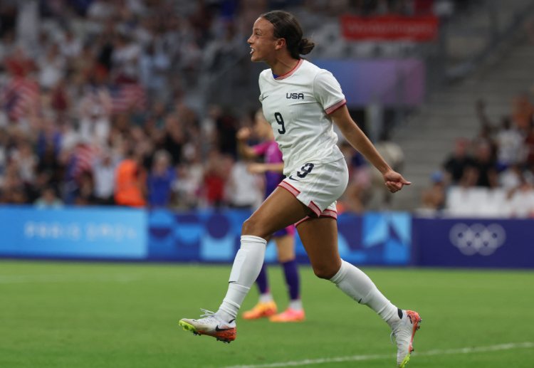 Mallory Swanson has scored 3 goals for the USA in the group stage of women’s football in the Olympics 2024