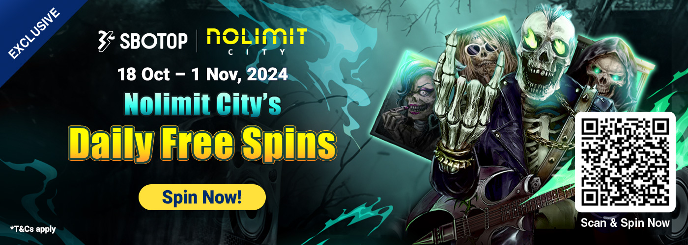 Get DAILY Free Spins with Nolimit City!