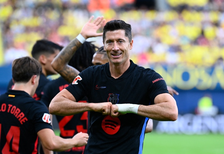 Robert Lewandowski bagged a brace in Barcelona's 1-5 away win against Villarreal in La Liga