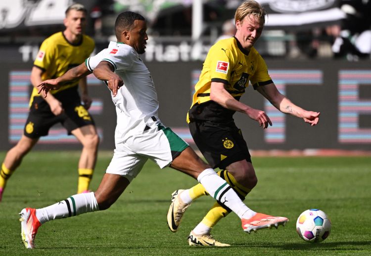 德甲联赛 门兴格拉德巴赫主场凭借普莱亚的进球，以1比0的比分战胜莱比锡红牛。