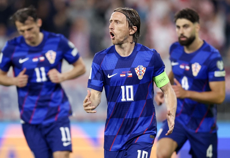 世界杯预选赛 莫德里奇传射助克罗地亚主场5比1大胜捷克。