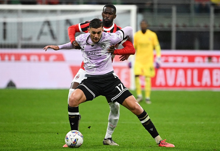 Udinese thất bại trên sân nhà trước Milan ở vòng 4 Serie A